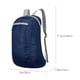 thumbnail image 3 of Mochila plegable Ligera de gran capacidad para exteriores | Bolso deportivo portátil para senderismo | Cierre de cordón repelente al agua | Material de tela duradero | Diseño unisex 14x9x3cm 70g, 3 of 7