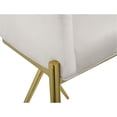 thumbnail image 5 of Home Square Cream Velvet Counter Stool with Gold Metal Legs - Set of 2, 5 of 7