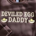 thumbnail image 2 of Deviled Egg Daddy Embroidered Sweatshirt, Funny Thanksgiving Embroidery Shirt, Father’s Day Gift, 2 of 5