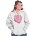 thumbnail image 5 of Valentines Day Sarcastic Candy Heart Zip Hoodie Sweatshirt Women Brisco Brands M, 5 of 6