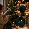 thumbnail image 4 of Large 6 Inch Christmas Ornaments Balls, Diamond Patterned Metallic Thread Christmas Balls, Christmas Tree Decorations for Holiday Parties, 4 of 9