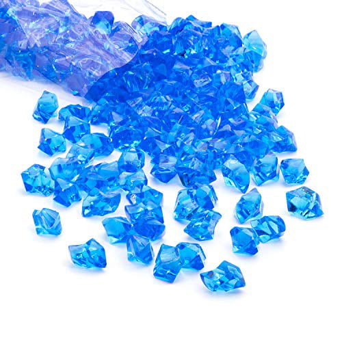 Approx 580-600 gems Photography 3 LBS Crafts by Royal Imports - Aqua Wedding Party Decoration Party Table Scatter Acrylic Gems Ice Crystal Rocks for Vase Fillers 