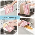 thumbnail image 2 of Yayeee 6 Pack Kitchen Dish Cloths for Washing Dishes Soft Absorbent Microfiber Towels, Soft Brown Pattern, 2 of 9