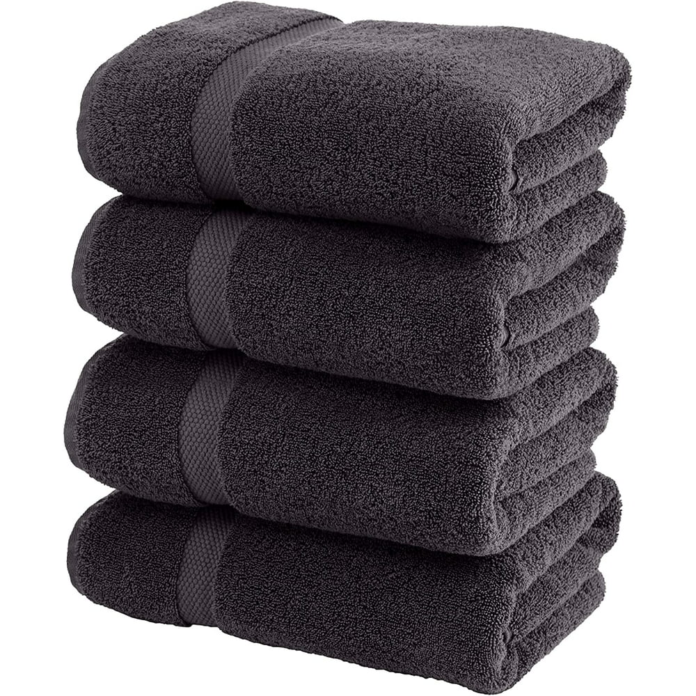 Luxury Cotton Bath Towels Large | Hotel Bathroom Towel | 27x54 | 4 Pack ...