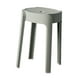 thumbnail image 5 of Taburete redondo de tocador, diseño de moda, fácil de mover, taburete apilable simple para Gris, 5 of 9