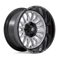 Fuel 1PC Cast Aluminum Rim D798 22X12 8X6.5 SLVR-BRSH BLK-LP -44MM, D79822208247