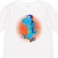 thumbnail image 4 of Inktastic Skateboard Dinosaur for Boys Boys Long Sleeve Toddler T-Shirt, 4 of 5
