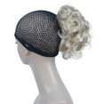 thumbnail image 4 of Short Ponytail Hair Piece Extension Wavy Claw Clip In/on Hairpiece, Light Blonde, 4 of 9