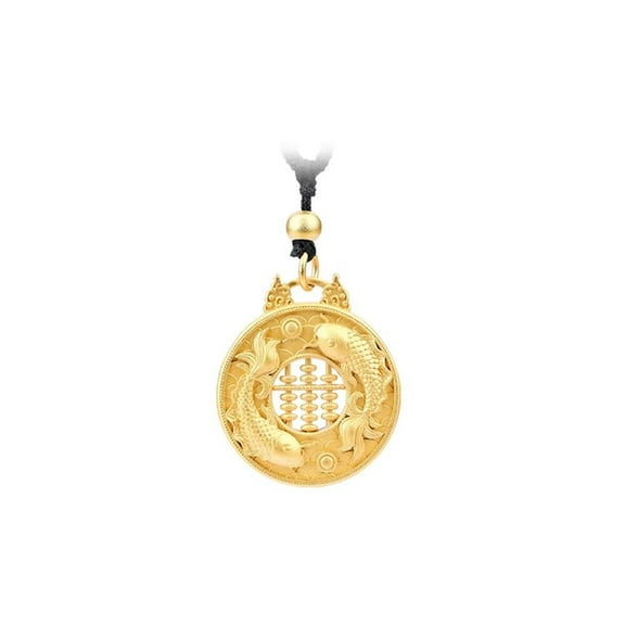 HIJONES Women's Koi Fish Braided Pandant Necklace Classical Chinese Style Abacus Pendant Necklace Collarbone Chain Jewelry