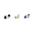 thumbnail image 4 of Claire's Girls 5mm Multicolor Crystal Stud Earrings Set, Post Back, 12 Pack, Children's, 4 of 6