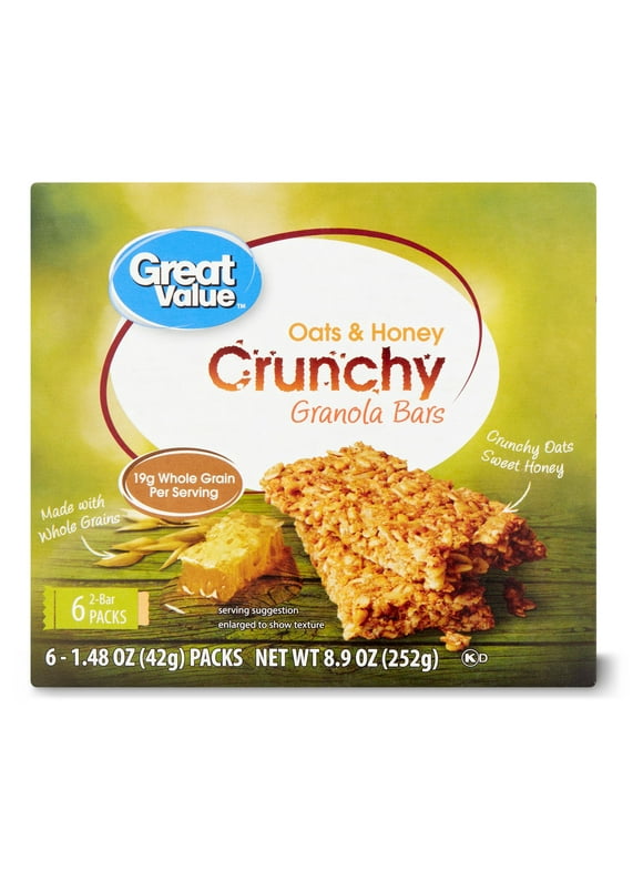 Great Value Granola Bars in Snack Bars
