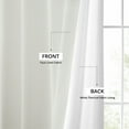 thumbnail image 4 of HPD Half Price Drapes Magnolia Off White Italian Faux Linen Room Darkening Curtains with Rod Pocket - 1 Panel - Window Curtains for Living Room & Curtains for Bedroom, 50W X 96L, 4 of 7