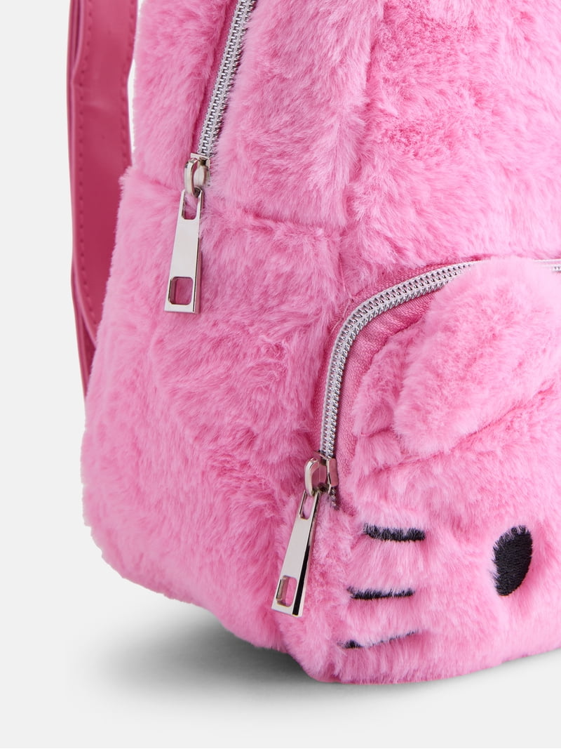 hello kitty backpack fluffy Girls with 3D Ears, Soft Fashion Backpack Kids Teens, Gifts for Girls (White Cinnamoroll) The backpack features a big face Hello Kitty with 3D ears and iconic bow Hello Kitty Fur Backpack -