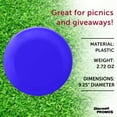 thumbnail image 3 of DISCOUNT PROMOS Frisbees 9.25 inch. Set of 10, Bulk Pack - Fun Outdoor Games for Adults and Family - Reflex Blue, 3 of 5