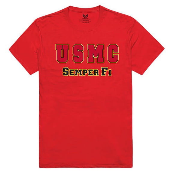 RapidDominance RS2-USM-RED-03 USMC Relaxed Graphic Tee, Red - Large