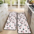 thumbnail image 4 of Kitchen Rugs Sets Of 2,White Cow Black Spot Geometric Pattern Anti Fatigue Kitchen Mat Rugs Non Slip Washable,Decorative Kitchen Floor Mats for Kitchen,Sink,Laundry,17"x47"+17"x47", 4 of 5