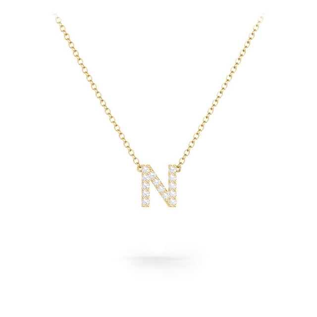 Pave Initial Necklace