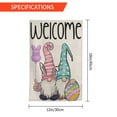thumbnail image 3 of SPXUBZ Easter Garden Flag Gnomes 12×18 Inch Double Sided Welcome Egg Outside Vertical Holiday Yard, 3 of 7