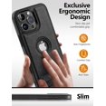 thumbnail image 4 of Funda de piel magnética WTCASE con soporte para iPhone 16 Pro Max, 4 of 6