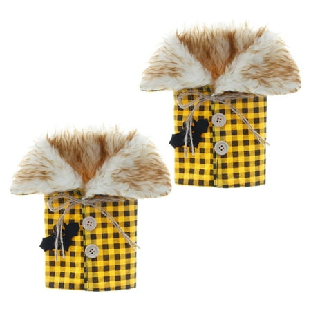 

2PC Halloween Wine Bottle Set Christmas Red Wine Bottle Bag Decoration Wine Set