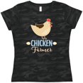 thumbnail image 3 of Inktastic Chicken Farmer Women's T-Shirt, 3 of 5