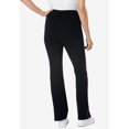 thumbnail image 2 of Woman Within Plus Size Tall Stretch-Cotton Knit Pull-On Bootcut Side-Stripe Leggings, 2 of 6