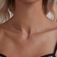 thumbnail image 6 of Serpentine Beaded Necklace - 925 Silver Adjustable Chain Delicate Pendant Jewelry for Women, 6 of 6