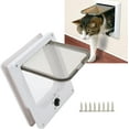 thumbnail image 3 of Cat Door, Weatherproof Durable Easy Installation Interior Exterior Cat Door Switch Control for Pets XL Code, 3 of 8