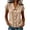 *Beige, variant on VBVC Women's Cotton Linen Button Down Shirts, Ladies' Peter Pan Collar Short Sleeve Blouses, Summer Office Work Tunic Tops For Women, Beige , S-2XL