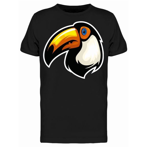 Exotic Wild Bird Toucan Mascot Tee Men's -Image by Shutterstock