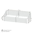 thumbnail image 4 of Sunnydaze Galvanized Steel Rectangle Raised Garden Bed - 3' x 6' - Green, 4 of 6