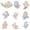 A003- Color C, variant on Halloween Window Decorations 12X9 Inch Static Cling Stained Acrylic Window Film Removable No Adhesive Rainbow Prism Window Sticker for Haunted House Party 1 Pack