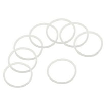 Uxcell 40oz Replacement Rubber Lid Seals, 8 Pcs 3" Diameter O Shaped Resealable Lid Gaskets , White