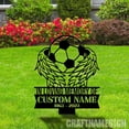 thumbnail image 2 of Craftnamesign Custom Soccer Memorial Yard Stake, Football Grave Marker, Soccer Player Loss Memorial, 2 of 4