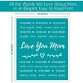thumbnail image 2 of Mom Gifts for Birthday Blanket from Daughter or Son, Thoughtful, Unique Mom Blanket Filled with Sentimental Meaningful Words to Say Love You Mom 156x127 cm (Grey, Sherpa), 2 of 5