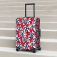 thumbnail image 5 of Uemuo Palm Tree Pattern on Red Printed Washable Luggage Cover - Fashion Suitcase Protector Fits 18-32 Inch Luggage -Small, 5 of 9