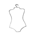 thumbnail image 2 of Metal Wire Body Shape Hanger Unisex Rack for Dress Lingerie Hangers, 2 of 8
