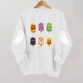 thumbnail image 7 of CYRBOKO Girls Halloween Sweatshirt, Casual Crew Neck Long Sleeve Pullover Holiday Top White Size 5-6 T, 7 of 7