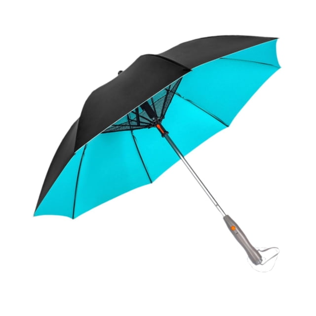 Sombrilla con ventilador USB recargable a prueba de lluvia jinwen azul