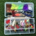 thumbnail image 5 of Elegantoss Fishing Lures Kit Set to Catch Bass, Trout, Salmon Including Crankbaits, Plastic Worms, Jigs, Spoon and Top Water Lures in a Plastic Box (109pcs), 5 of 5