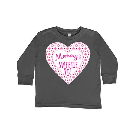 

Inktastic Mommy s Sweetie Pie with Pink Hearts Gift Toddler Boy or Toddler Girl Long Sleeve T-Shirt