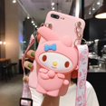 thumbnail image 1 of Para Samsung Galaxy S7 Edge S8 S9 S10 S20 S21 S22 S23 Ultra FE Melody Kuromi Wallet Funda de TPU suave xuanjing unisex, 1 of 2