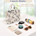 thumbnail image 5 of FORMRS Womens Corduroy Tote Bag Crossbody Shoulder Handbag with Pocket, Floral Plaid, 5 of 7