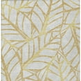thumbnail image 5 of 8' X 10' Gold And Beige Floral Washable Indoor Outdoor Area Rug, 5 of 5