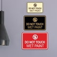 thumbnail image 4 of Signs ByLITA Classic Framed Do Not Touch, Wet Paint Durable ABS Plastic | Laser Engraved | Easy Installation | Elegant Design Sign (Ivory/Dark Brown) - Large, 4 of 8
