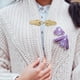 thumbnail image 5 of 2 Paquete de Clips de Suéter Vintage para Capa, Broche de Capa para Mujeres, Dorado, 5 of 7