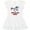 AA-White, variant on Inktastic Born to Run Wild- galloping horse Girls Toddler Dress