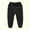 Black, variant on Toddler Boys Girls Toddler Jogger Pants Elastic Waist Cotton Sweatpants Winter Warm Pants Lounging Bottoms with Pocket