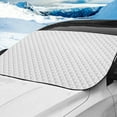 thumbnail image 1 of Car Snow Cover, Front Glass Half Cover, Thickened Aluminum Film, Waterproof, Frost Resistant, Winter Protection, for Cars, Snow & Ice Shield, Windshield Blanket, Vehicle Frost Guard Akmoler, 1 of 7