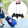 thumbnail image 6 of jiaping Foldable Trolley Cart Luggage Cart with Wheels,6 Wheels Stair Climbing Cart Folding Hand Cart Wheeled Cart for Travelers Kids , Red, 6 of 9
